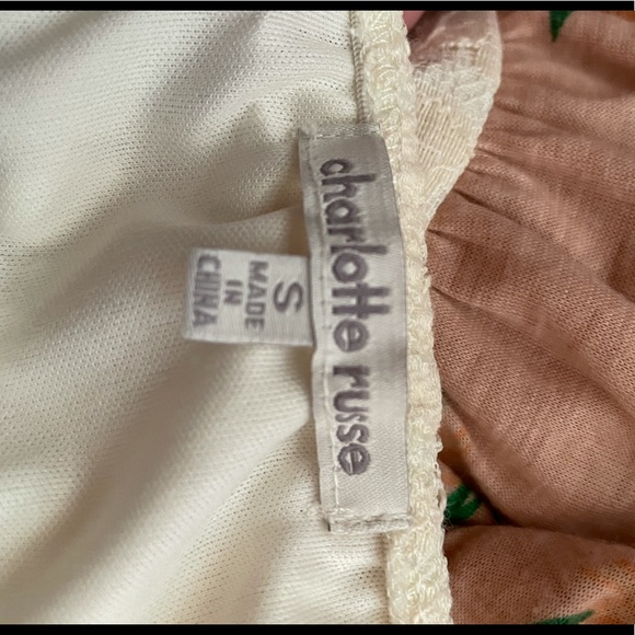 Strapless floral Charlotte Russe dress size small - Picture 3 of 3